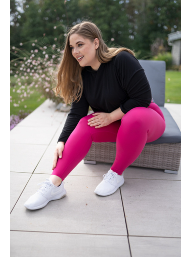 LIPOELASTIC Active Leggings with Medical Compression - Anti-Cellulite(S+,  Pink) at  Women's Clothing store